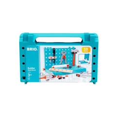 -BRIO Builder - Mallette Etabli de bricolage Builder - 59 Pièces - Jeu de construction STEM - à partir de 3 ans