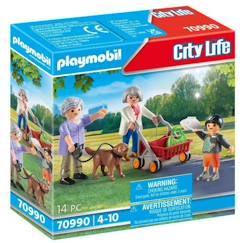 -PLAYMOBIL - 70990 - City Life - Grands-Parents avec Petit-Fils