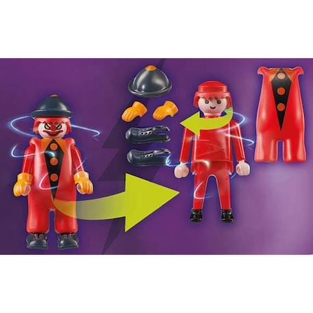 PLAYMOBIL - 70710 - SCOOBY-DOO! Fantôme du clown - Figurines avec accessoires MARRON 5 - vertbaudet enfant 