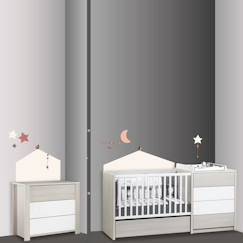 -Stickers muraux - Sauthon - Timouki - Pour chambre d'enfant - Gris