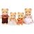 Figurines miniatures - SYLVANIAN FAMILIES - La famille Ours - 4 personnages articulés et habillés avec soin MARRON 2 - vertbaudet enfant 