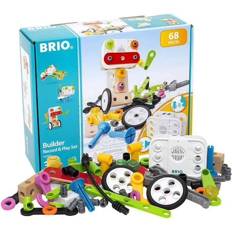 BRIO Builder - 34592 - Coffret Builder et enregistreur de voix - Mixte à partir de 3 ans BLEU 1 - vertbaudet enfant 