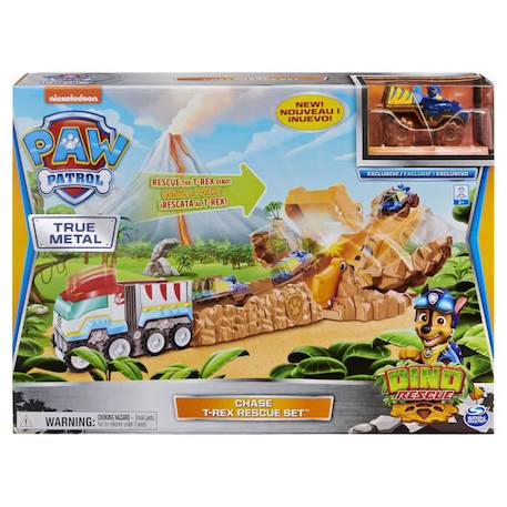 Camion Dino Patroller T-Rex Pat Patrouille - PAW PATROL - Avec véhicule True Metal de Chase BLANC 6 - vertbaudet enfant 