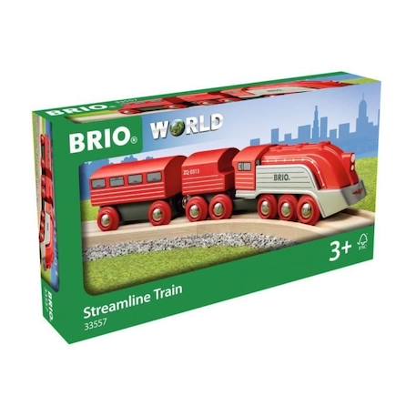 Brio World Train Aérodynamique  - Accessoire Circuit de train en bois - Ravensburger - Mixte dès 3 ans - 33557 ORANGE 5 - vertbaudet enfant 