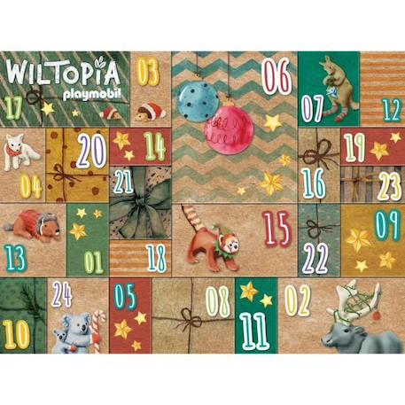 Calendrier de l'Avent PLAYMOBIL - Wiltopia Tour du Monde Animaux DIY - 115 pièces - A partir de 4 ans MARRON 2 - vertbaudet enfant 