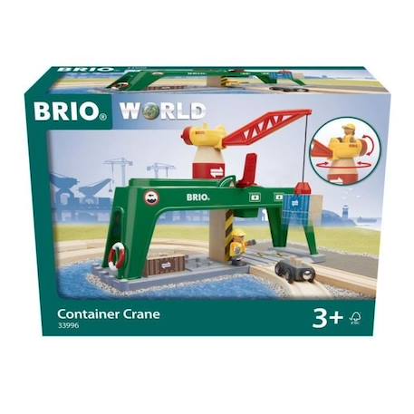 BRIO - Grue double voie de chargement - Accessoire pour circuit de train en bois - Mixte dès 3 ans BEIGE 3 - vertbaudet enfant 