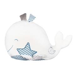 Doudou baleine en velours blanc - SAUTHON - Blue Baleine - Mixte - 34 x 25 cm - Bébé  - vertbaudet enfant