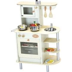 Jouet-Jeux d'imitation-Cuisines et dinette-Cuisine du Chef en bois pour enfant - VILAC - 20 accessoires - Blanc