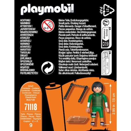 PLAYMOBIL - 71118 - Figurine Rock Lee de Naruto Shippuden VERT 4 - vertbaudet enfant 