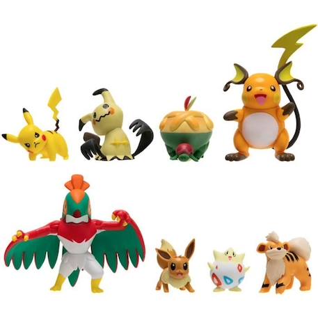 POKEMON Pack de 8 Figurines - 5 et 8 cm - 80299 - Contenu du pack aléatoire BLANC 3 - vertbaudet enfant 