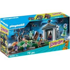 Jouet-PLAYMOBIL - SCOOBY-DOO! Histoires au Cimetière - 3 personnages - cercueil magique - accessoires