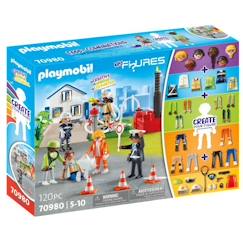 Jouet-PLAYMOBIL - My Figures: Secouristes - Multicolore - 120 pièces - A partir de 5 ans