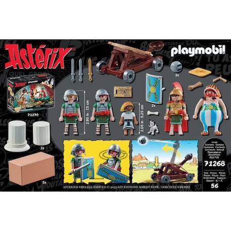 PLAYMOBIL - 71268 - Astérix : Numerobis et la bataille du Palais - Siège des Romains - 56 pièces - Multicolore BLEU 5 - vertbaudet enfant 