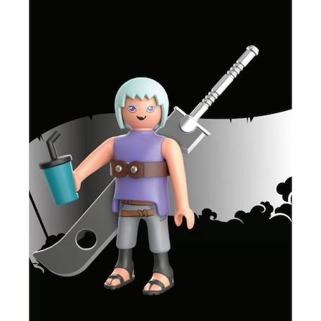 PLAYMOBIL - Naruto Shippuden - Suigetsu - Figurine avec épée de Zabuza et gobelet BLEU 2 - vertbaudet enfant 