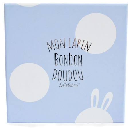 DOUDOU ET COMPAGNIE Lapin Bonbon - Lapin Bonbon Bleu  30cm BLANC 3 - vertbaudet enfant 