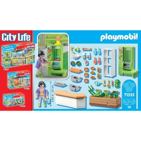 PLAYMOBIL - Boutique de l'école - City Life - Univers scolaire - 58 pièces BLANC 6 - vertbaudet enfant 