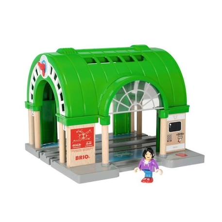 BRIO - Gare Centrale Sonore - Circuit de train en bois - Ravensburger - Mixte dès 3 ans JAUNE 2 - vertbaudet enfant 