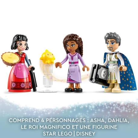 LEGO® Disney Wish 43224 Le Château du Roi Magnifico, Jouet Tiré du Film Wish avec Figurine Asha, Dahlia et le Roi Magnifico BLANC 4 - vertbaudet enfant 