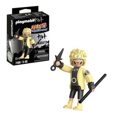 PLAYMOBIL - Naruto Shippuden - Naruto Rikudou Sennin Mode - Figurine de Collection avec Accessoires BLEU 5 - vertbaudet enfant 