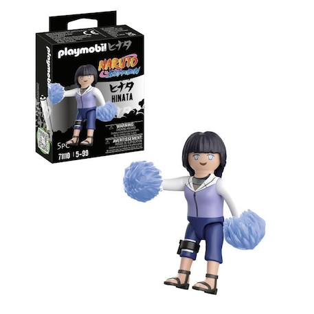 PLAYMOBIL - Naruto Shippuden - Hinata - Figurine de ninja avec accessoires BLEU 5 - vertbaudet enfant 