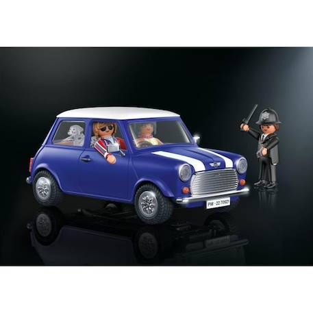 PLAYMOBIL - 70921 - Mini Cooper - Classic Cars avec toit amovible et effets lumineux BLEU 3 - vertbaudet enfant 