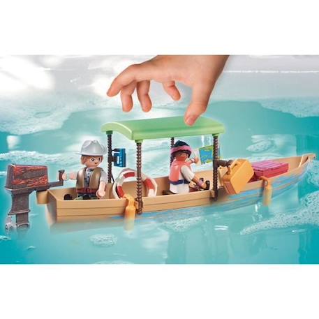 PLAYMOBIL - 71010 - Wiltopia - Pirogue et lamantins -  Plus de 80% de matériaux recyclés ou biosourcés MARRON 3 - vertbaudet enfant 