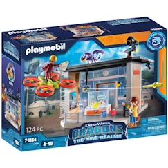 Jouet-Jeux d'imagination-Figurines, mini mondes, héros et animaux-PLAYMOBIL - Dragons Nine Realms: Icaris Lab 71084 - Effets lumineux - Mixte