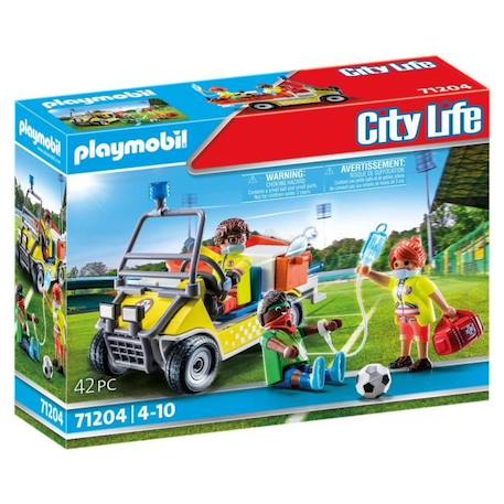 PLAYMOBIL - 71204 - City Action Les Secouristes - Véhicule de secours BLEU 1 - vertbaudet enfant 