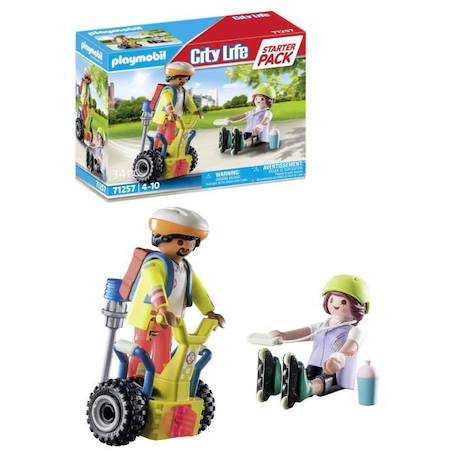 PLAYMOBIL - 71257 - City Action Les Secouristes - Starter Pack - Secouriste avec gyropode BLEU 3 - vertbaudet enfant 