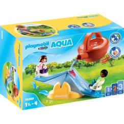 Jouet-PLAYMOBIL 1.2.3 - 70269 - Balançoire aquatique avec arrosoir - Mixte - Rouge - Enfant - 18 mois - Plastique