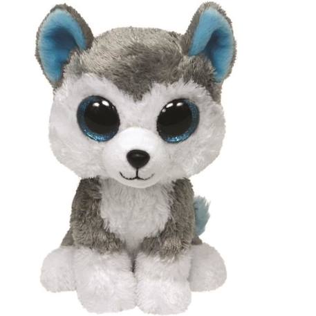 Peluche - BEANIE BOO'S - Slush Chien 23cm - Gris et blanc - Intérieur GRIS 1 - vertbaudet enfant 