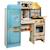 KidKraft - Cuisine en bois Retro Cool pour enfant avec sons et lumières - 20 accessoires inclus BLEU 1 - vertbaudet enfant 