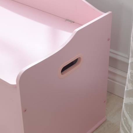 Coffre à jouets en bois pour enfants - KidKraft - Austin - Rose - Charnière de sécurité - Rangement ROSE 5 - vertbaudet enfant 