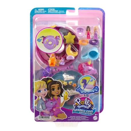 Coffret Bouée Licorne - Polly Pocket - HKV34 - Mini Poupée et Accessoires BLANC 2 - vertbaudet enfant 