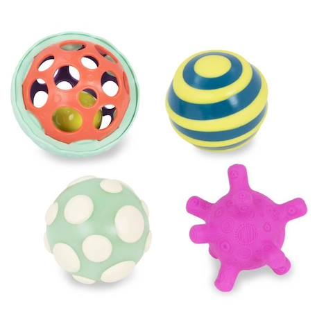 Balles découvertes Petit Jour Ball-A-Balloos - multicolore - 17,5x17,5x9,5 cm ROUGE 2 - vertbaudet enfant 