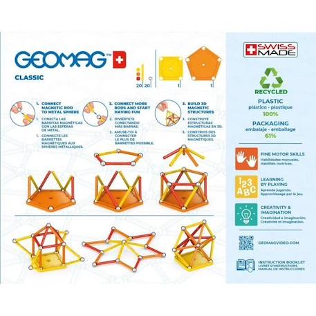 Geomag EcoFriendly 42pcs Color BLEU 5 - vertbaudet enfant 