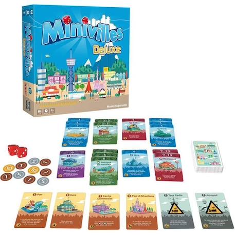 Gigamic - Minivilles Deluxe - Jeux de société - Jeux pour la famille - Jeux de réflexion BLANC 3 - vertbaudet enfant 