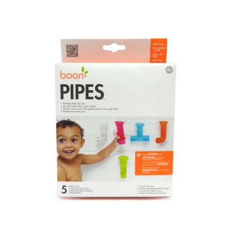 Jeu de tuyaux pour le bain BOON PIPES - Multicolore - A partir de 12 mois JAUNE 4 - vertbaudet enfant 