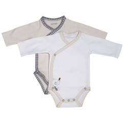 Bébé-Body-Bodies bébé en coton à  manches longues lot de 2