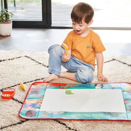 Tapis Aquadoodle - Petit Ours Brun - Dessin - 4 Saisons - Stylo à eau - Pinceau - Bac à eau BLANC 3 - vertbaudet enfant 