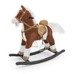 Jouet-Premier âge-Bascules, chariots de marche, trotteurs et porteurs-Milly Mally Mustang, 3 année(s), Noir, Marron, Blanc, Peluche, Bois, Cheval, 30 kg, CE