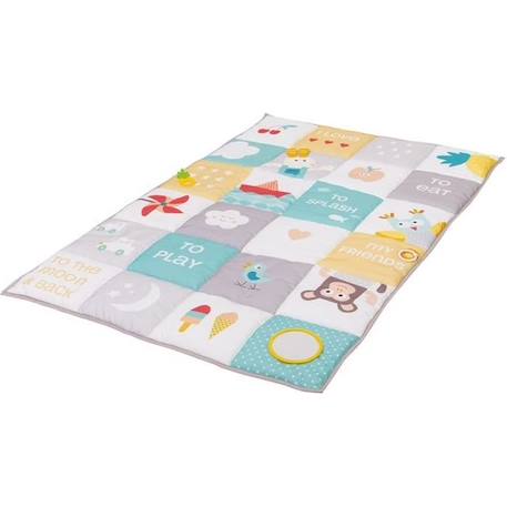 Tapis d'activités - TAF TOYS - Grand tapis d'activités I Love 150 x 100 cm - Gris - Bébé - Mixte GRIS 1 - vertbaudet enfant 