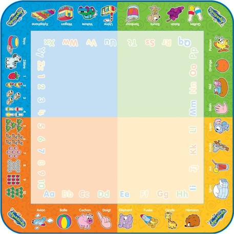 Tapis Aquadoodle 4 couleurs - TOMY - Pour dessiner à l'eau - Mixte - A partir de 18 mois ORANGE 1 - vertbaudet enfant 