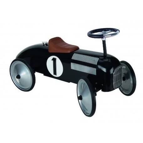 Trotteur Porteur Voiture GOKI Avec Numéro 1 Noir - A partir de 12 mois - Bébé NOIR 1 - vertbaudet enfant 