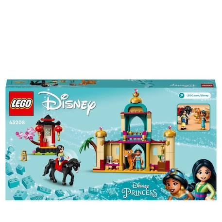 LEGO 43208 Disney Princess Les Aventures de Jasmine et Mulan, Jouet avec Tapis Volant, Figurine de Tigre, et Cheval, Enfants 5 Ans BEIGE 6 - vertbaudet enfant 
