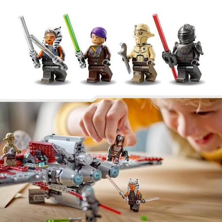 LEGO® Star Wars La Navette T-6 d’Ahsoka Tano 75362 - Vaisseau Lance-Tenons - 4 Personnages ROUGE 5 - vertbaudet enfant 