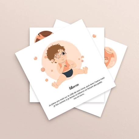 Cartes bébé signe - mes repas - L'Atelier Gigogne - apprendre à signer avec bébé BLANC 4 - vertbaudet enfant 