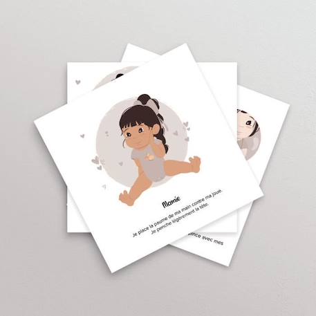 Cartes bébé signe - ma famille - L'Atelier Gigogne - apprendre à signer avec bébé BLANC 4 - vertbaudet enfant 