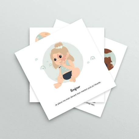 Cartes bébé signe - les mots magiques - L'Atelier Gigogne - apprendre à signer avec bébé BLANC 4 - vertbaudet enfant 