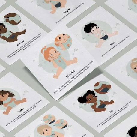 Cartes bébé signe - les mots magiques - L'Atelier Gigogne - apprendre à signer avec bébé BLANC 3 - vertbaudet enfant 